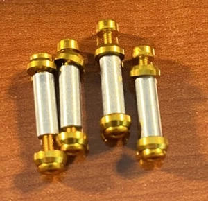D104 Lollipop Mic Head Screws / 6MM Spacers - Raised Head Torx/Allen Head - Gold - Picture 1 of 3