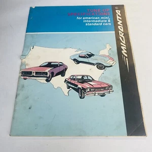 Micranta Tune-up Specifications American Mini Intermediate Standard Cars Vtg - Picture 1 of 12