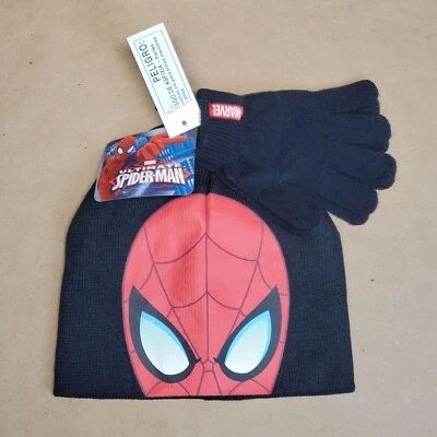 Шляпа Marvel Spiderman с перчатками OS черная/красная - Изображение 1 из 4