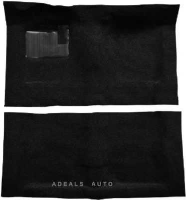 ACC 68-72 EL CAMINO AUTOMATIC BLACK MOLDED 80/20 LOOP CARPET RUG Foto 1 de 3