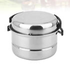 Stainless Steel Camping Cookware Set for 2-3 People