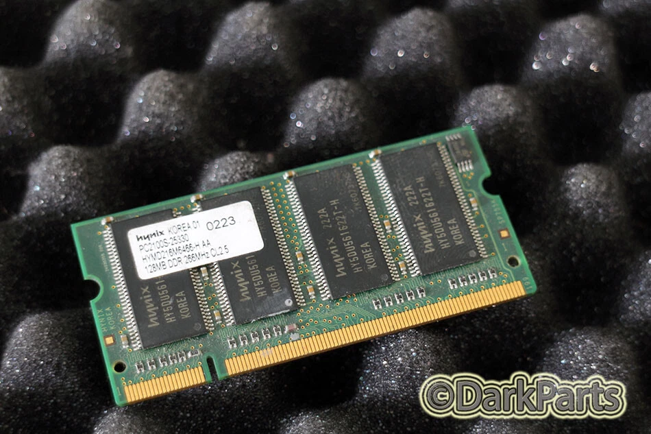 Hynix HYMD216M6466-H 128MB Memory RAM PC2100S-25330 SO-DIMM - Image 1 of 1