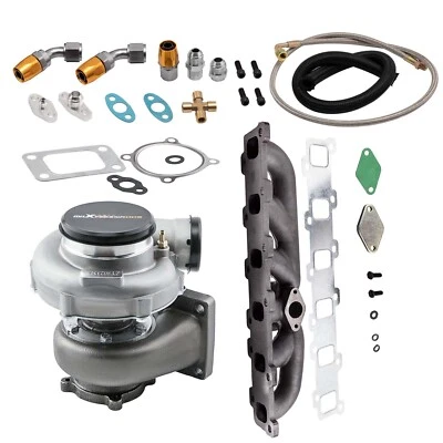 GT3582 Turbo & Manifold & Oil line for Nissan Patrol Safari 4.2L TD42 TB42 TB45 - Image 1 of 4