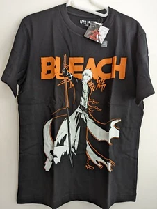UNIQLO UT BLEACH ICHIGO THOUSAND YEAR BLOOD WAR BLACK TSHIRT X-SMALL - Picture 1 of 1