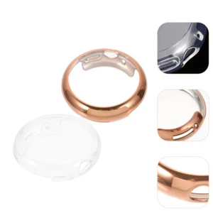 2 Pcs TPU Case Electroplating Smartwatch Protective Case Screen Protector Man - Picture 1 of 12