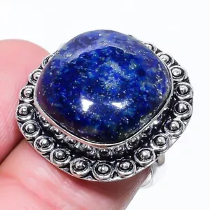 Lapis Lazuli Gemstone Handmade 925 Sterling Silver Jewelry Ring Size 7 (US) - Picture 1 of 1