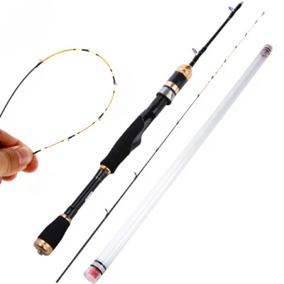1.2m High Sensitivity Carbon Fiber Fishing Rod EVA Handle Metal Guide Rings - Image 1 of 4