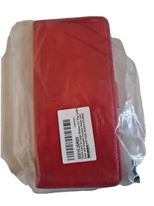 OPPO Realme C21 Estuche Magnético Cuero Billetera Abatible Teléfono Cubierta - Rojo - Imagen 1 de 3