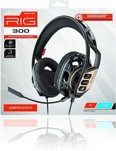 Gaming Headset and Mic Plantronics Rig 300 PC Wired Headphones - Picture 1 of 4