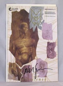 Miracleman 17 VF Signed by Neil Gaiman with COA Eclipse Comics Book Copper Age b - Picture 1 of 4