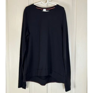Ivivva Athleta Mädchen Activewear Langarmshirt Daumenloch schwarz Größe 12 - Bild 1 von 12