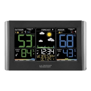 La Crosse Wireless Color Weather Station Indoor Outdoor Temperature Humidity - Picture 1 of 5