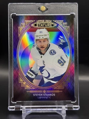 2020-21 UD Stature Steven Stamkos Purple Portrait 1/1 One Of One #31 - Image 1 of 2