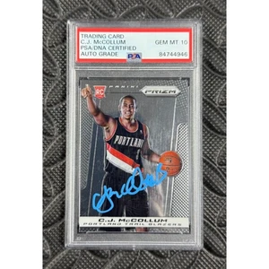 2013-14 CJ McCollum Panini Prizm RC On-Card Auto Grade 10 Portland Blazers - Picture 1 of 2