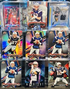 2023 Tom Brady Rob Gronkowski Patriots Lot 7 Topps Karten, Midnight Holo, Silvers - Bild 1 von 6