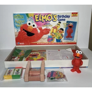 1997 VINTAGE ELMO'S BIRTHDAY GAME -MILTON BRADLEY 100% COMPLETE - Bild 1 von 10