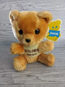 Oso de peluche Dakin Golden Bear 1978 vintage naturaleza bebés peluche - Imagen 1 de 9