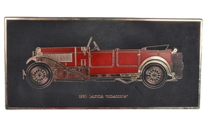 Frank Down Ltd 1930 Lancia Dilambda Plastic Wall Plaque 29cm x 13.5cm Vintage - Picture 1 of 8