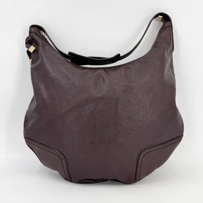 Gucci Guccissima Grande Princy Hobo Marrom Escuro NJ - Imagem 1 de 4