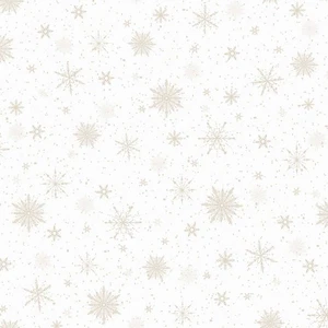 P&B Textiles - Believe - Snowflake Allover - White, Fabric BTY - Picture 1 of 5