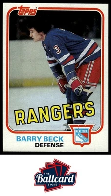 1981-82 Topps #3 Barry Beck - Image 1 of 2