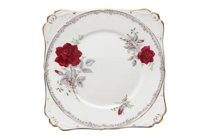 Royal Stafford - Roses To Remember - Red - Cake Plate - 143011G - Picture 1 of 2