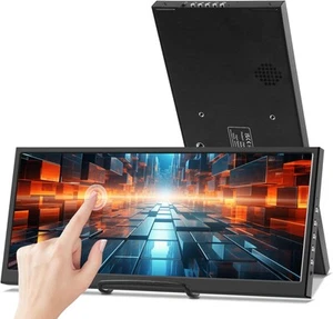12.3 Inch Touchscreen Secondary Monitor, IPS Stretched Bar LCD Travel Touch Disp - Picture 1 of 6