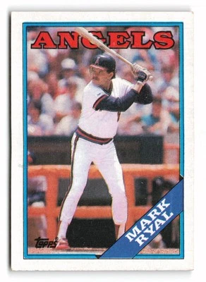 1988 Topps #243 Mark Ryal California Angels - Image 1 of 2