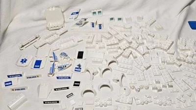 Lego Vintage Bricks Blocks Random Parts Pieces White City Pack Lot  Mixed - image 1 of 4