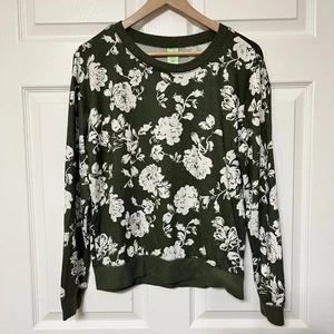 Honeydew Intimates Women's L Floral Print Long Sleeve Pullover Knit Top - Picture 1 of 6