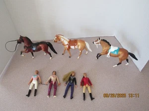 Breyer Equestrian Riders Etc  Lot of 3  Horses/4 riders - Picture 1 of 10