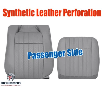 1994 - 1996 雪佛兰 Impala SS - 乘客侧完整皮革座椅套灰色香水 — 第 1/4 张图片