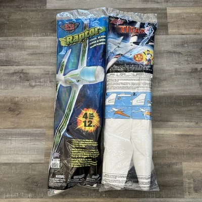 Air Hogs TITAN & Sky Riders RAPTOR High Flying Stunt Glider Massive 4ft Both New - Image 1 of 4