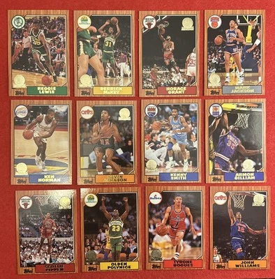 1992-93 Topps Archives Gold (1987 Rookie Class) Pippen Bogues Jackson (12 карт) - Изображение 1 из 4
