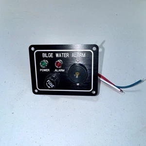Marine Boat Bilge Alarm Pump Switch Aluminum Plate 3.25" by 2.5" LED Indicators - Picture 1 of 3