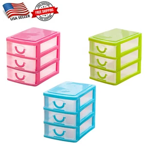 Small Drawers Storage Organizer, 3 Drawers for Buttons, Beads, Jewelry, Needles - Picture 1 of 9