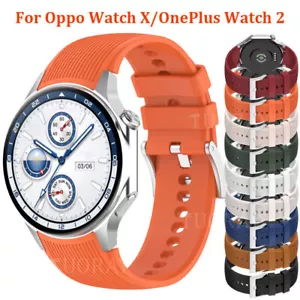Silicone Strap Band Bracelet Wrist For Oppo Watch X / Oneplus Watch2 Smartwatch - Picture 1 of 23
