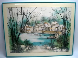 Jeanin Kostia-Blancheteau Signed Numbered Print" Marine de Centurion" Lithograph - Picture 1 of 3