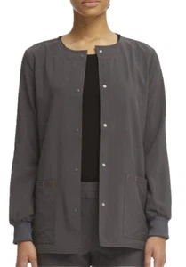 Scrubstar Women's Ethical Fabric Stretch, Snap Front Active Warm Up Scrub Jacket - Picture 1 of 5