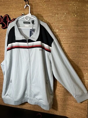 ENYCE Hombres Azul Grisáceo 5XL Chaqueta Abrigo 2 Bolsillos Cremallera Completa Manga Larga Nuevo con Etiquetas Foto 1 de 4