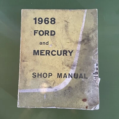 1968 Ford and Mercury Shop Manual ORIGINAL Monterey Montclair Service - Imagem 1 de 4