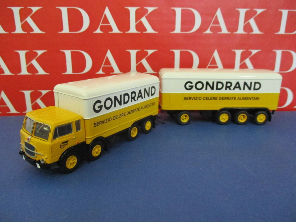 1/87 Modellino Camion Truck Fiat 690 Millepiedi Gondrand by Brekina - Immagine 1 di 4