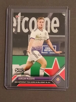 Duncan McGuire - 2023 MLS TOPPS NOW Card 23 - RC - Orlando City SC - Red 1/10 - Image 1 of 3