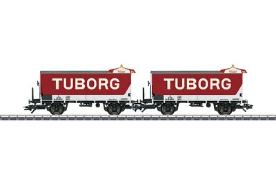 Märklin 48777 Wagenset Tuborg DSB mit Figuren und Bierbänken Ep. IV, NEU OVP - Bild 1 von 2