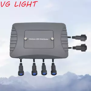 Outdoor 4CH DMX Splitter DMX512 Light Controller Stage DJ Light IP65 Distributor - Picture 1 of 4