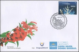 FAUNA-URUGUAY-COVER-2018-INTL.YEAR OF CORALS-FDC - Picture 1 of 1