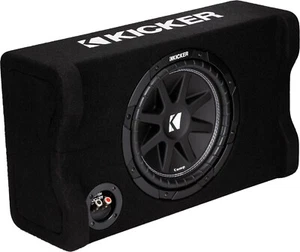 KICKER 48CDF104 CAR/TRUCK 10" COMP DOWN-FIRING SINGLE SUBWOOFER ENCLOSURE 4-OHM - Picture 1 of 7