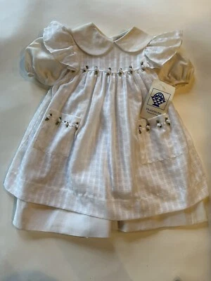 Vintage Pam Kline Traditions  Original Signature 2PD Dress With Pinafore  - Image 1 of 3