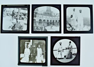 5 PHOTOS SUR PLAQUE DE VERRE POSITIF EGYPTE EGYPTIENS ANIME 1920/30 - Picture 1 of 1