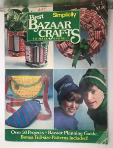 Vintage Simplicity Best Bazaar Crafts 1982 ha ancora modelli bonus full size - Foto 1 di 3